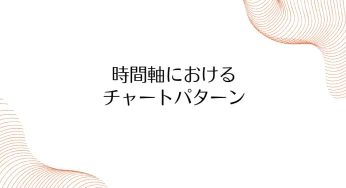 【FXテクニカル】チャートパターンがトレード手法ならチャート形状と横軸がとても重要！時間軸のパターンにも注目すべき理由！